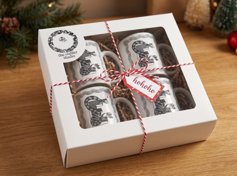 4 Mug Christmas Collection — Festive Theme