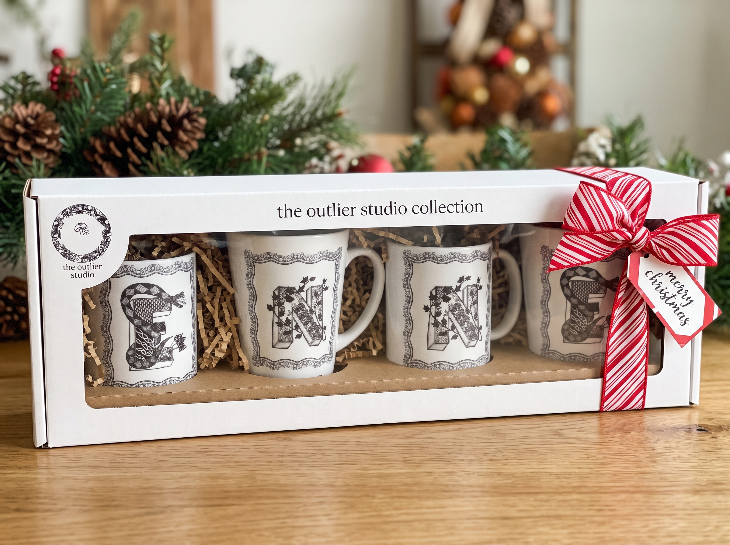 4 Mug Classic and Tall Christmas Collection